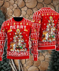 Funny Corgi Merry Corgmas Christmas Unisex Ugly Sweater