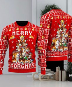 Funny Corgi Merry Corgmas Ugly Christmas Sweater For Men And Women