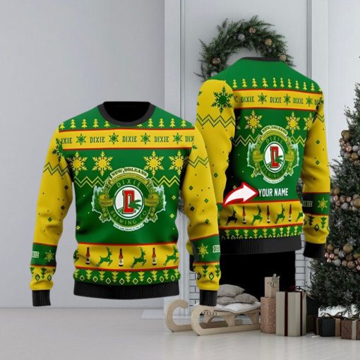 Funny Dixie Beer Custom Ugly Christmas Sweater 3D Printed