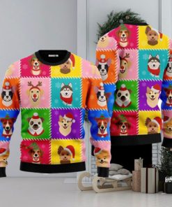 Funny Dog Face Christmas Ugly Christmas Sweater For Men And Women