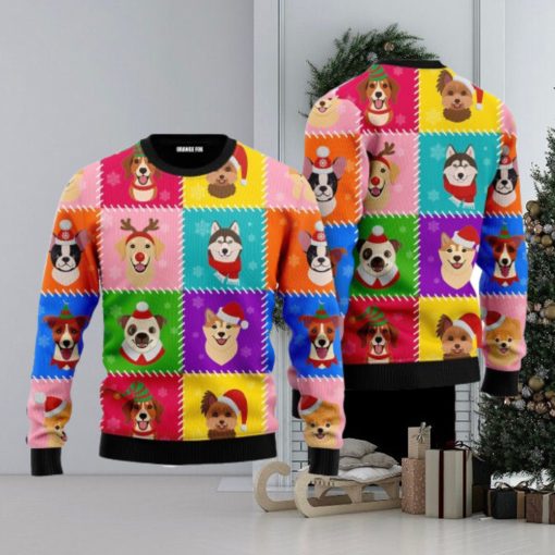 Funny Dog Face Christmas Ugly Christmas Sweater For Men And Women