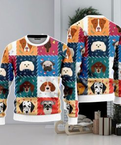 Funny Dog Face Christmas Unisex Ugly Sweater