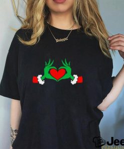 Funny Elf With Cute Heart Hands Style Christmas Costumes Long Sleeve T Shirt