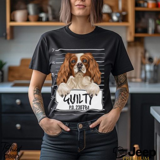 Funny English Toy Spaniel Dog Mugshot Pet Portrait Gift Lover Shirt Classic Unisex