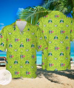 Funny Face Expression Slimer Ghostbusters Hawaiian Shirt