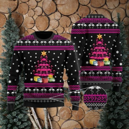 Funny Flamingo Tree Ugly Christmas Sweater Special Gift For Loved Ones