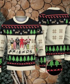 Funny Friends Ugly Christmas Sweater Elf Grinch Kevin