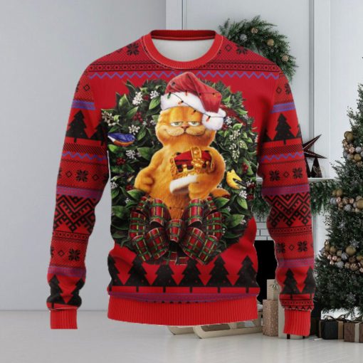 Funny Garfield King Noel Mc Thanksgiving Ugly Christmas Sweater For Men Women