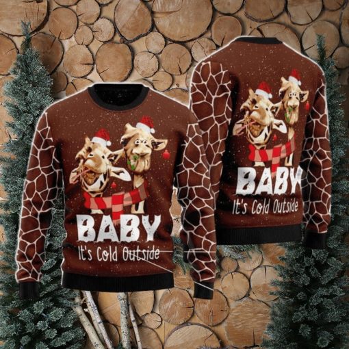 Funny Giraffe Ugly Christmas Sweater AOP All Over Printed Sweater