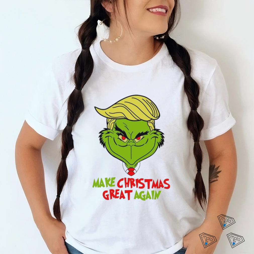 Make Christmas Great Again Donald Trump Back 2024 Xmas Grinch Shirt - The  best gifts are made with Love