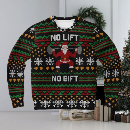 Funny Gym Lifting Christmas Sweatshirt, Ugly Christmas Sweater