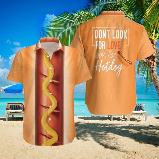 Funny Halloween Hot Dog Halloween Hawaiian Shirt