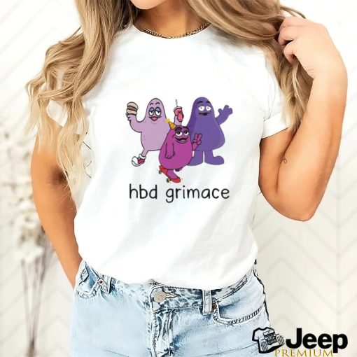 Funny Hbd Grimace Grimace Meme Shirt