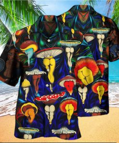 Funny Hippie Mushroom Hawaiian Shirt Gift For Beach Vacation
