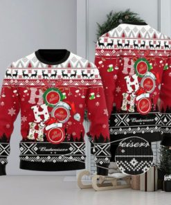 Funny Hohoho Budweiser Beer 3d All Over Printed Ugly Christmas Sweater