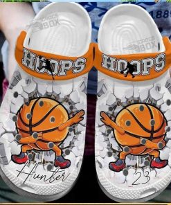 Funny Hoops Basketball Balls Crocs