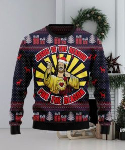 Funny Jesus Is The Reason For The Season Ugly Christmas Sweater For Men And Women