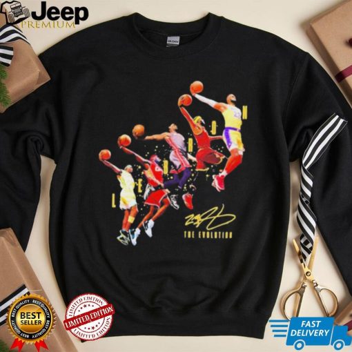 Funny Lebron James Los Angeles Lakers Basketball Signatures Shirt