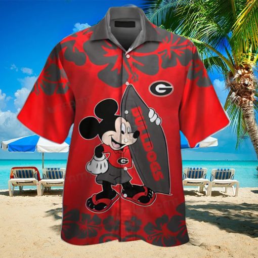 Funny Mickey NCAA Georgia Bulldogs UGA Hawaiian Shirt