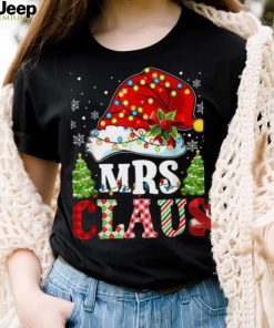 Funny Mrs Claus Santa Hat Christmas Pajama Xmas 2023 Gifts Shirt