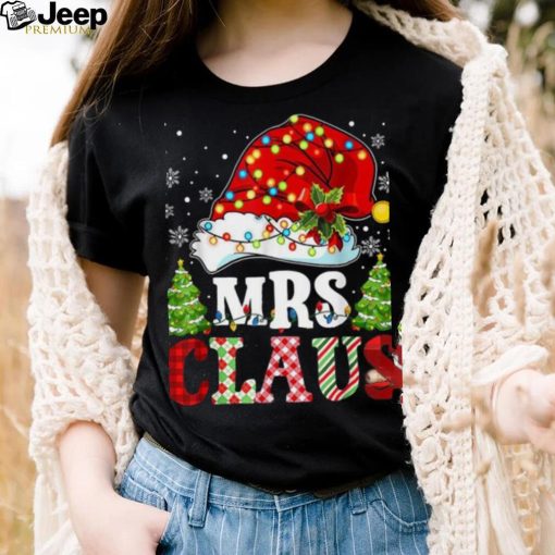 Funny Mrs Claus Santa Hat Christmas Pajama Xmas 2023 Gifts Shirt