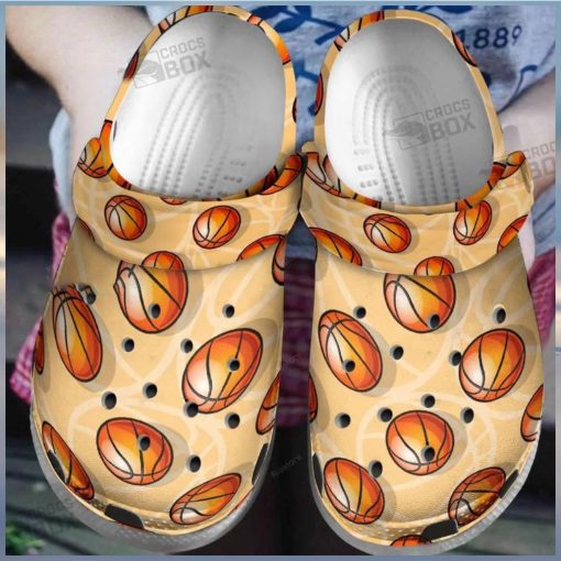 Funny Orange Basketball Crocs Toddlers