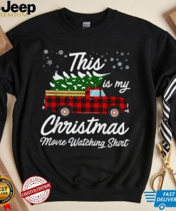 Funny Plaid Christmas This Is My Christmas Movie Watching Shirt