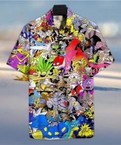 Funny Pokemon Hawaiian Shirt Birthday Gift For Son