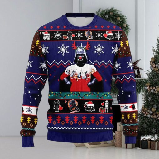 Funny Reindeer Darth Vader Star Wars Ugly Christmas Sweater Holiday For Men And Women