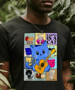 Funny Retro Karma Is A Cat The Eras Cat Day, Cat Owners T Shirt