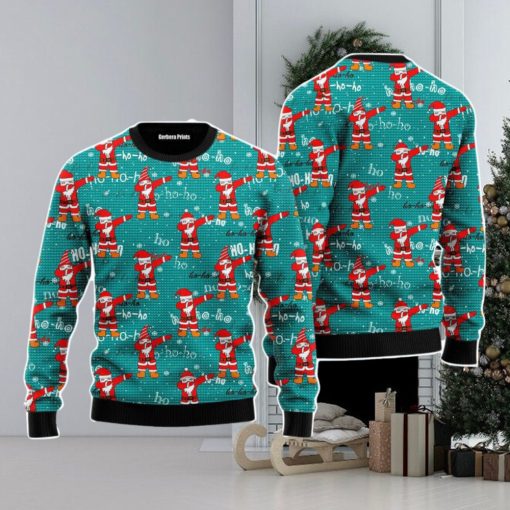 Funny Santa Dabbing Pattern Christmas Unisex Ugly Sweater