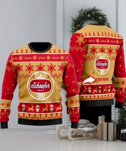 Funny Schaefer Beer Personalized Ugly Christmas Sweater 3D Printed