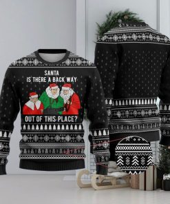 Funny Scrooged Ugly Christmas Sweater Black Gift For Men And Women