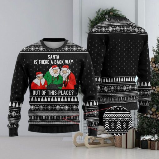 Funny Scrooged Ugly Christmas Sweater Black Gift For Men And Women