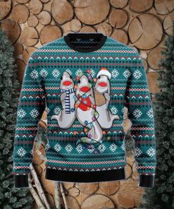 Shark ugly outlet christmas sweater