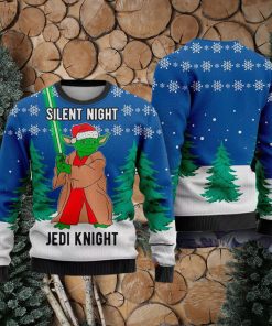 Funny Silent Night Ugly Christmas Sweater Galaxy Character Movie Gift For Women Men Superhero Party