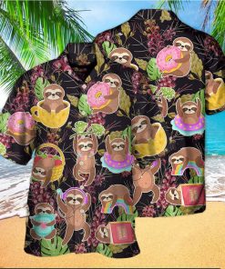 Funny Sloth Hawaiian Shirt Practical Beach Gift For Him