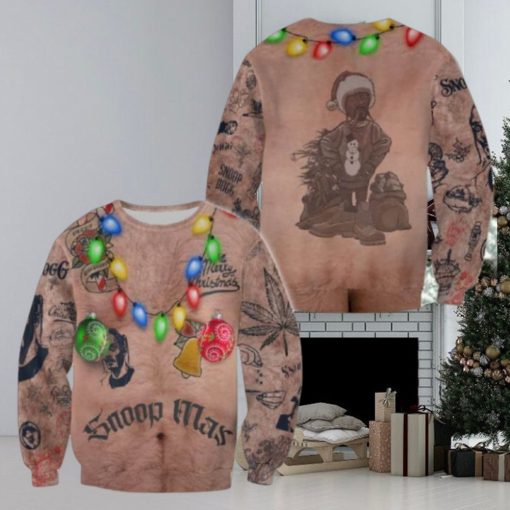 Funny SnoopDogg Snoop Mas Ugly Christmas Sweater