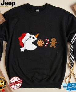 Funny Snowman Gingerbread Candy Cookie Christmas Xmas Pajama Unisex Shirt