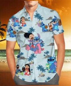 Funny Stitch And Lilo Hawaiian Shirt