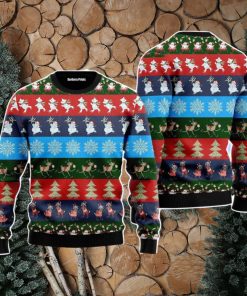 Funny Striped Christmas Pattern Christmas Unisex Ugly Sweater