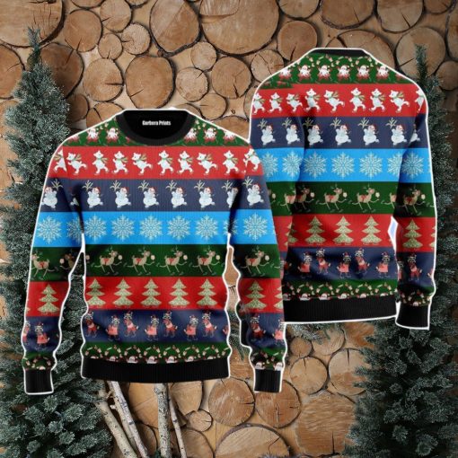 Funny Striped Christmas Pattern Christmas Unisex Ugly Sweater