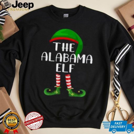 Funny The Alabama Elf Matching Family Christmas T Shirt