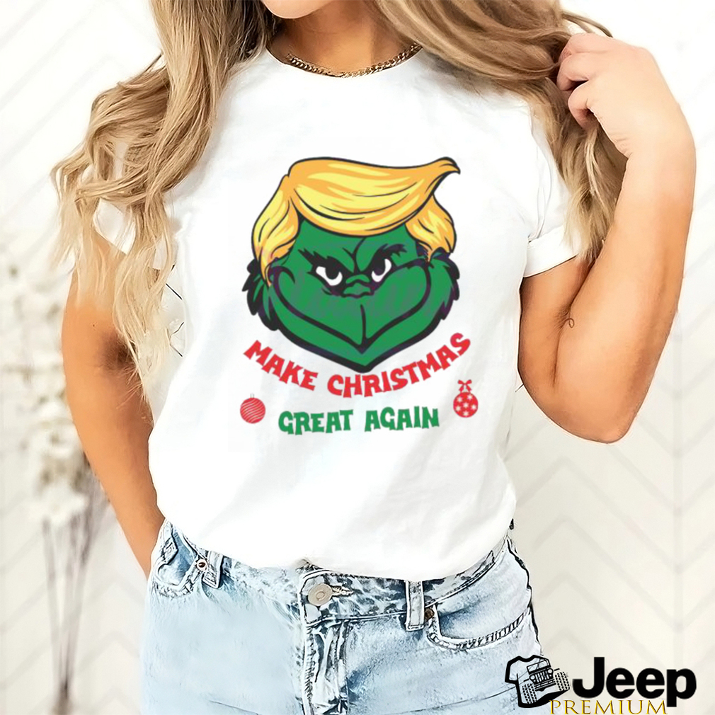 Make Christmas Great Again Donald Trump Back 2024 Xmas Grinch Shirt - The  best gifts are made with Love