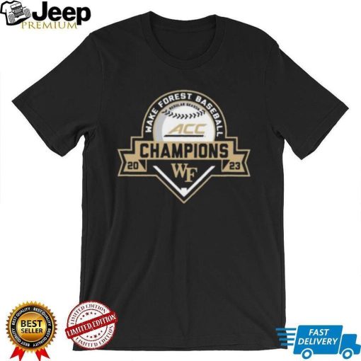 Funny Wake Forest Demon Deacons 2023 Acc Baseball Regular Season Champions Shirt