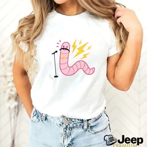 Funny Worm With A Mustache Tom Ariana Reality T Shirt