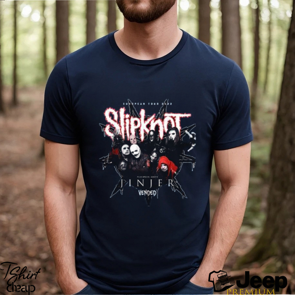 Funny european Tour 2022 Slipknot Jinjer Vended T Shirt