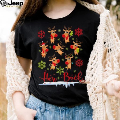 Funny her buck Christmas reindeer xmas rudolf holiday season gift mens 2023 shirt