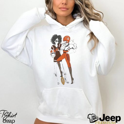 G III 4Her By Carl Banks Heather Gray Cleveland Browns Football Girls Shirt