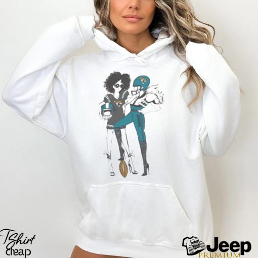 G III 4Her By Carl Banks Heather Gray Jacksonville Jaguars Football Girls T Shirt